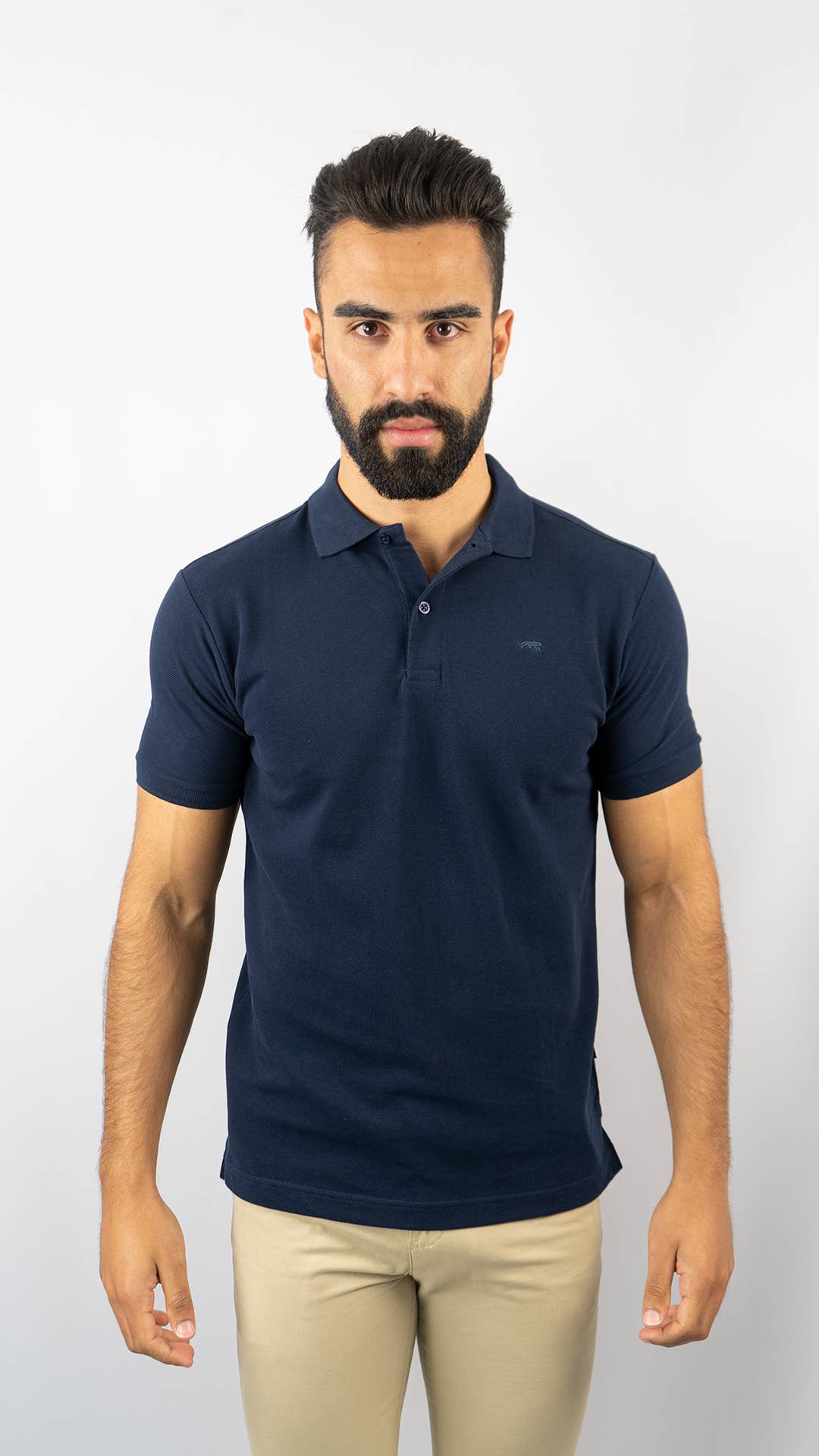Pólo Básico Azul Escuro