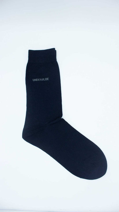 Blaue Socken glatt
