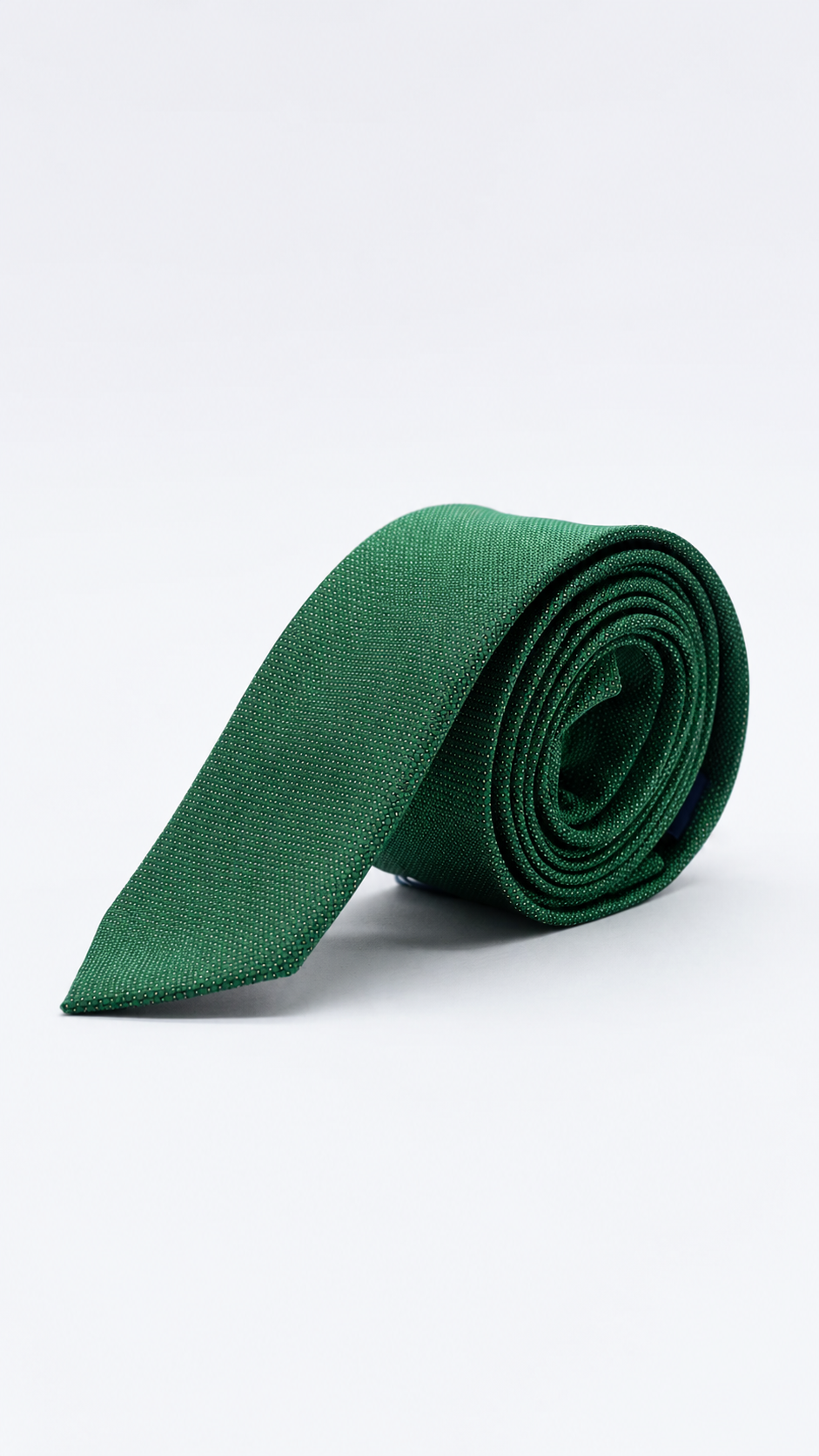 Gravata Skinny Verde Com Pontilhado