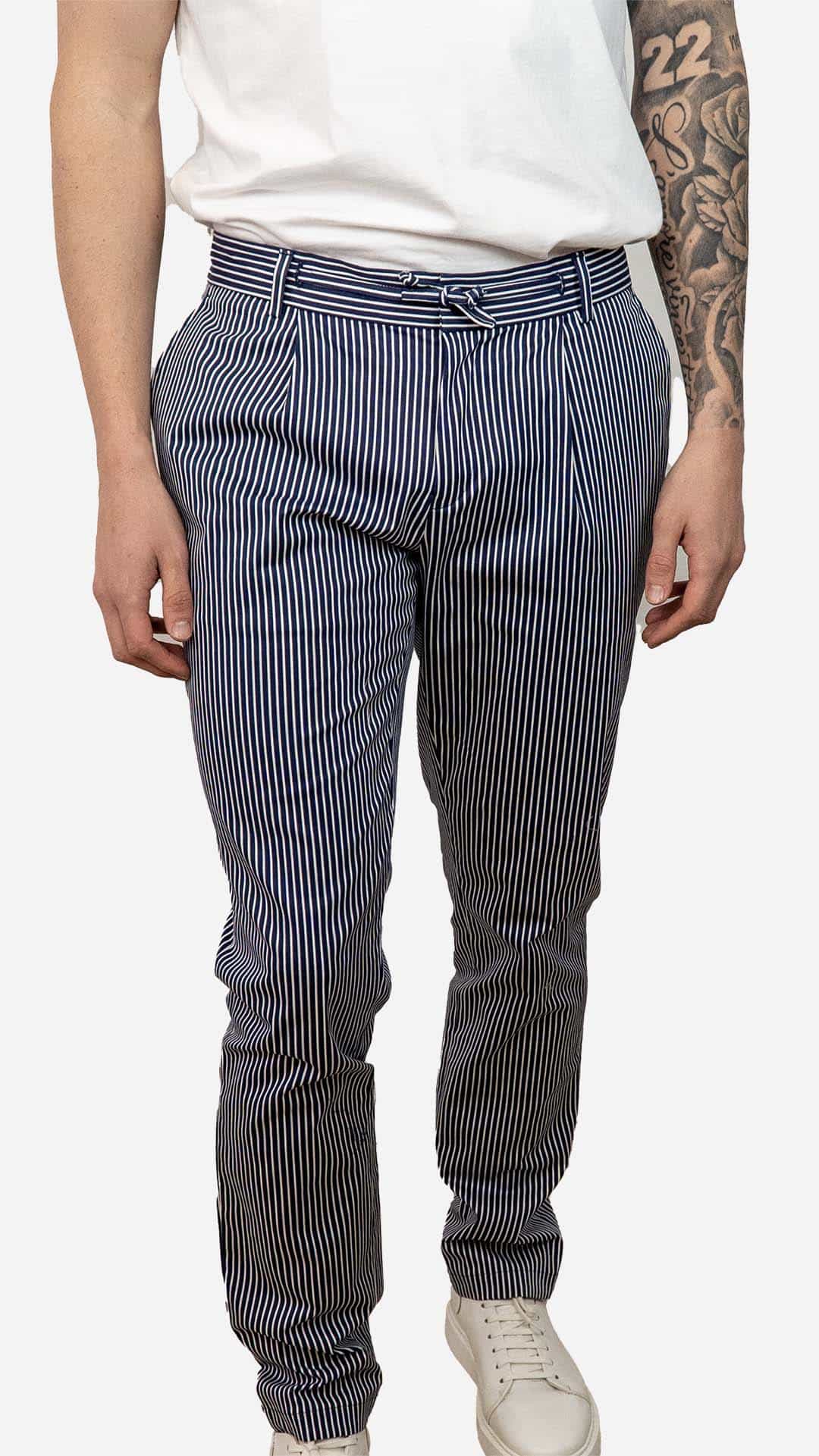 Calça travel riscas