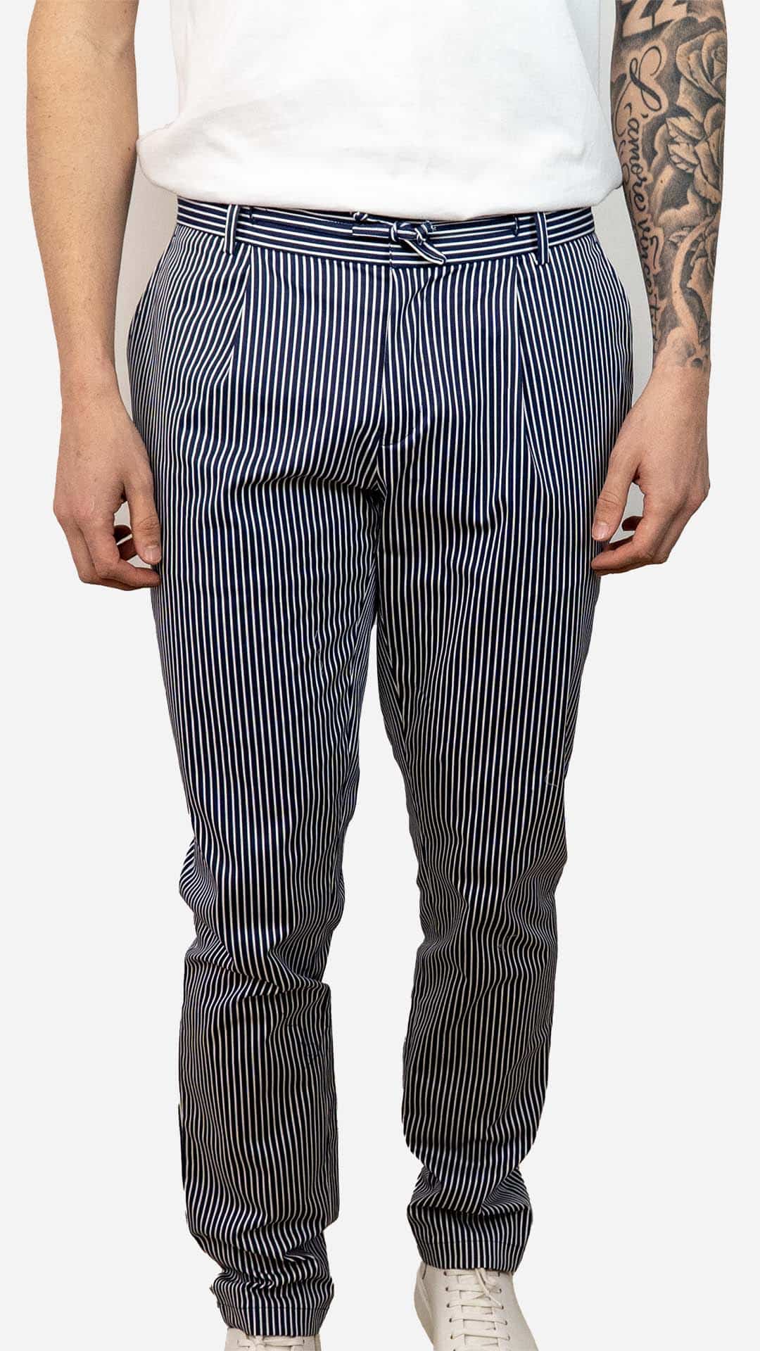 Calça travel riscas