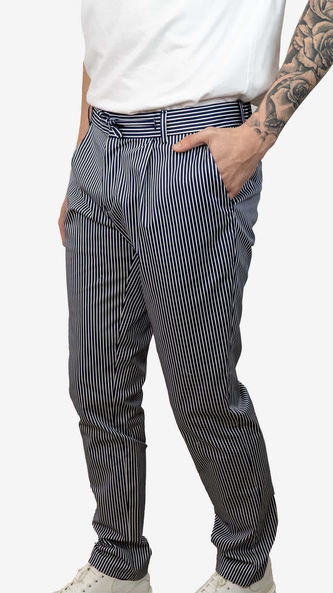 Calça travel riscas