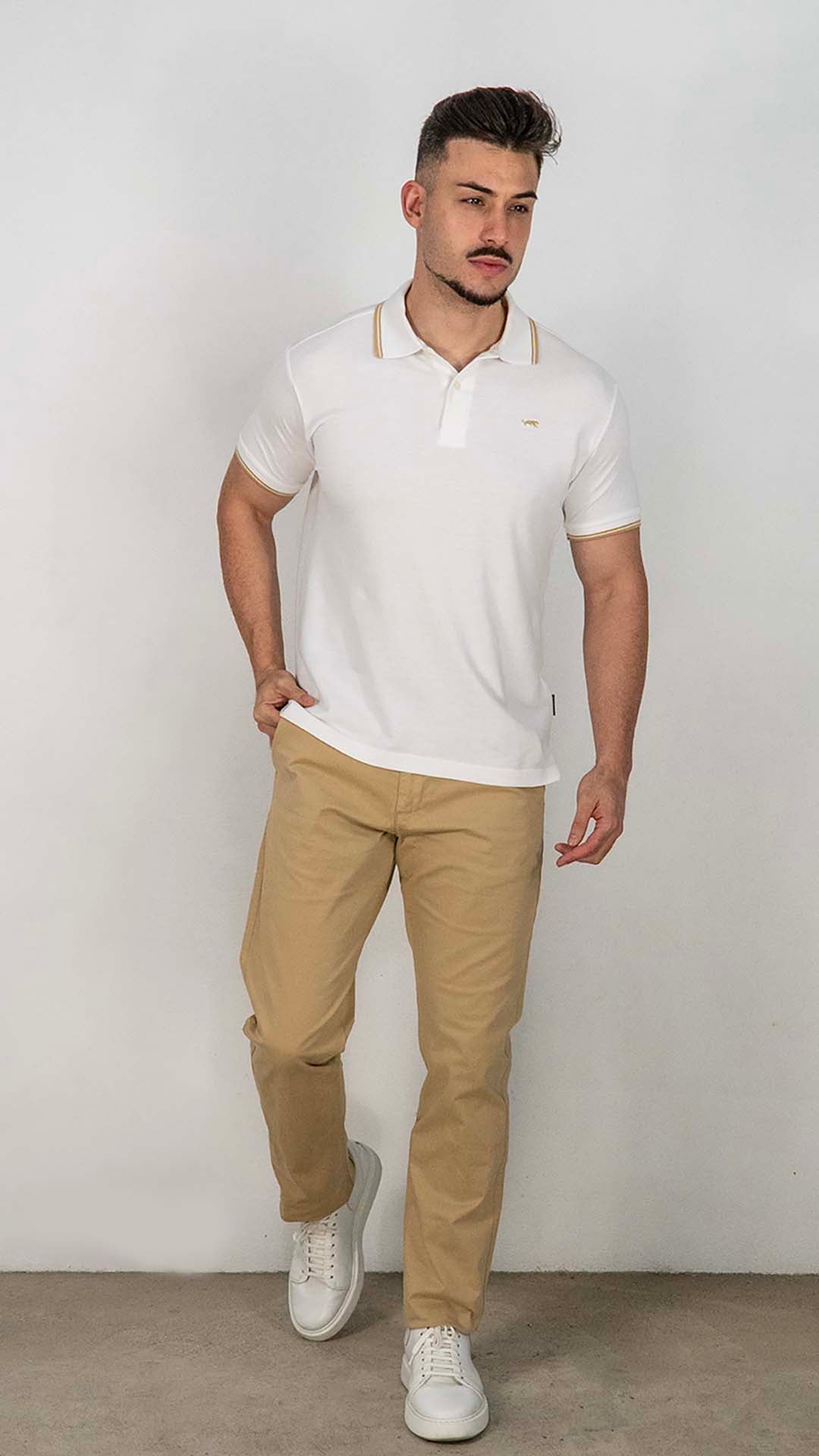 Calças Chino Camel