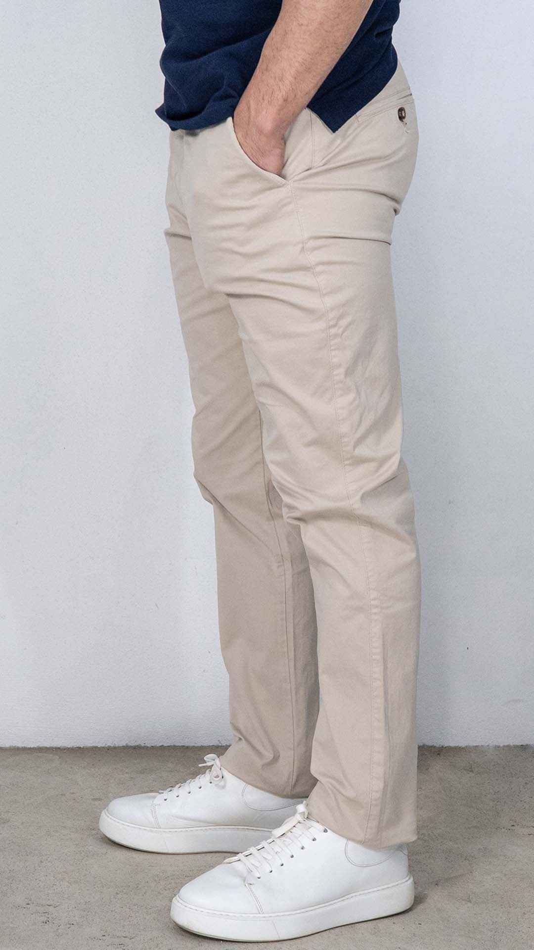 Calças Chino Bege