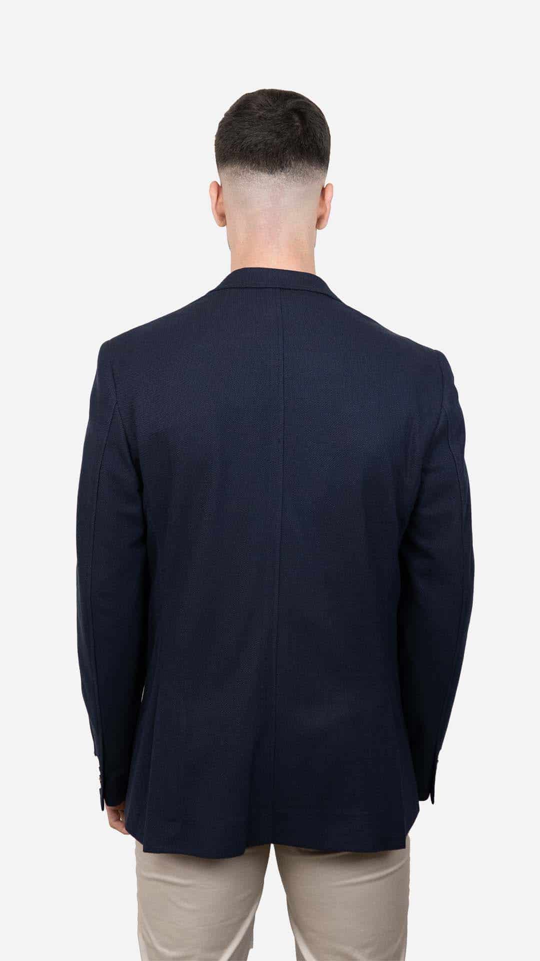 Blazer com Lenço Azul Escuro