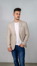 Blazer Bege com Lenço