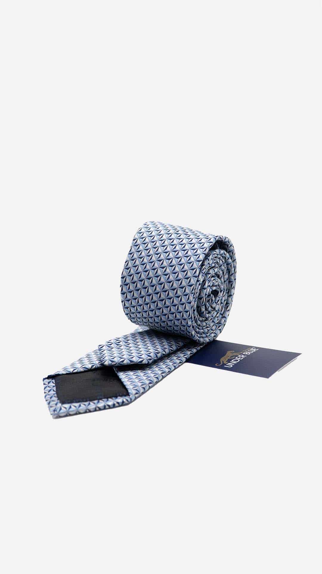 Gravata Skinny Azul e Cinza