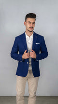 Blazer Azul com Lenço