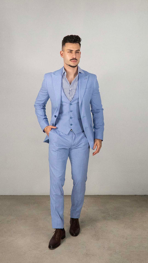 Fato Azul com Colete