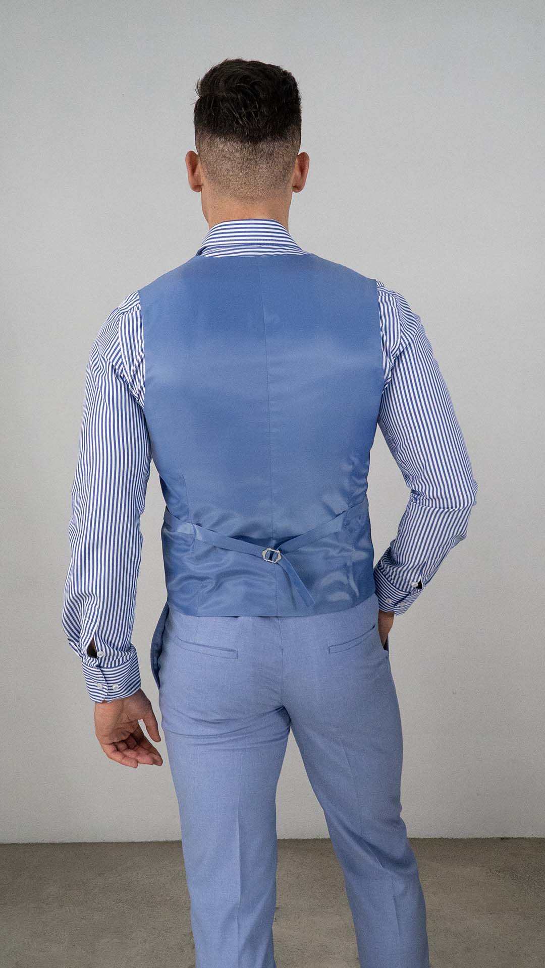 Fato Azul com Colete