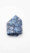 Lenço de Bolso Azul Marinho com Padrão
