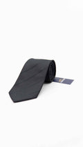Gravata Regular Preto com Riscas