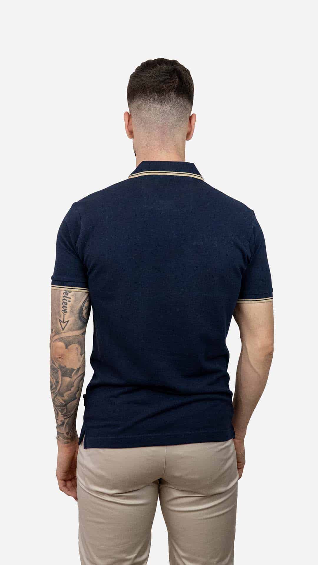 Pólo Stripe Navy