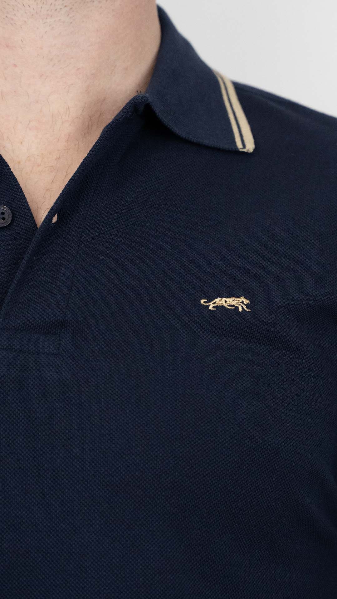 Pólo Stripe Navy