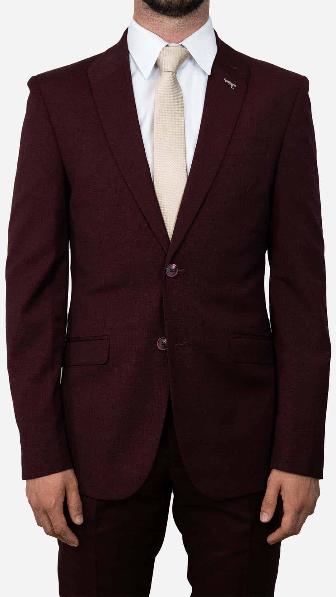 Blazer Básico Burgundy