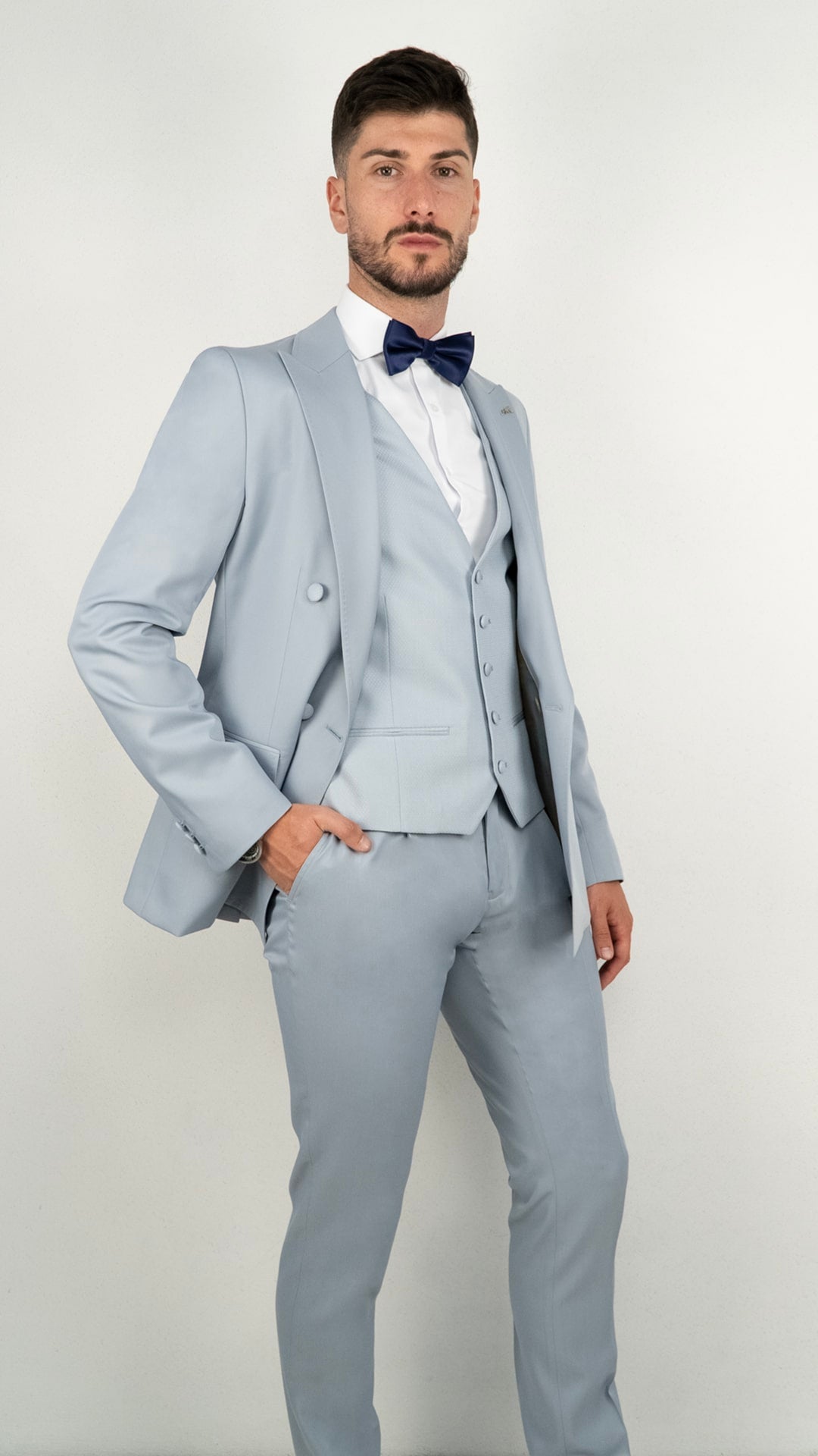 Fato de Casamento Cinzento