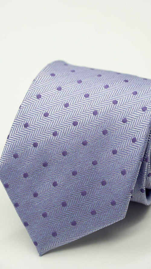 Purple Polka Dot Regular Tie