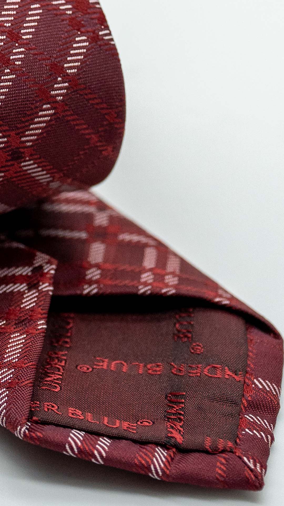 Gravata Skinny Burgundy com Padrão