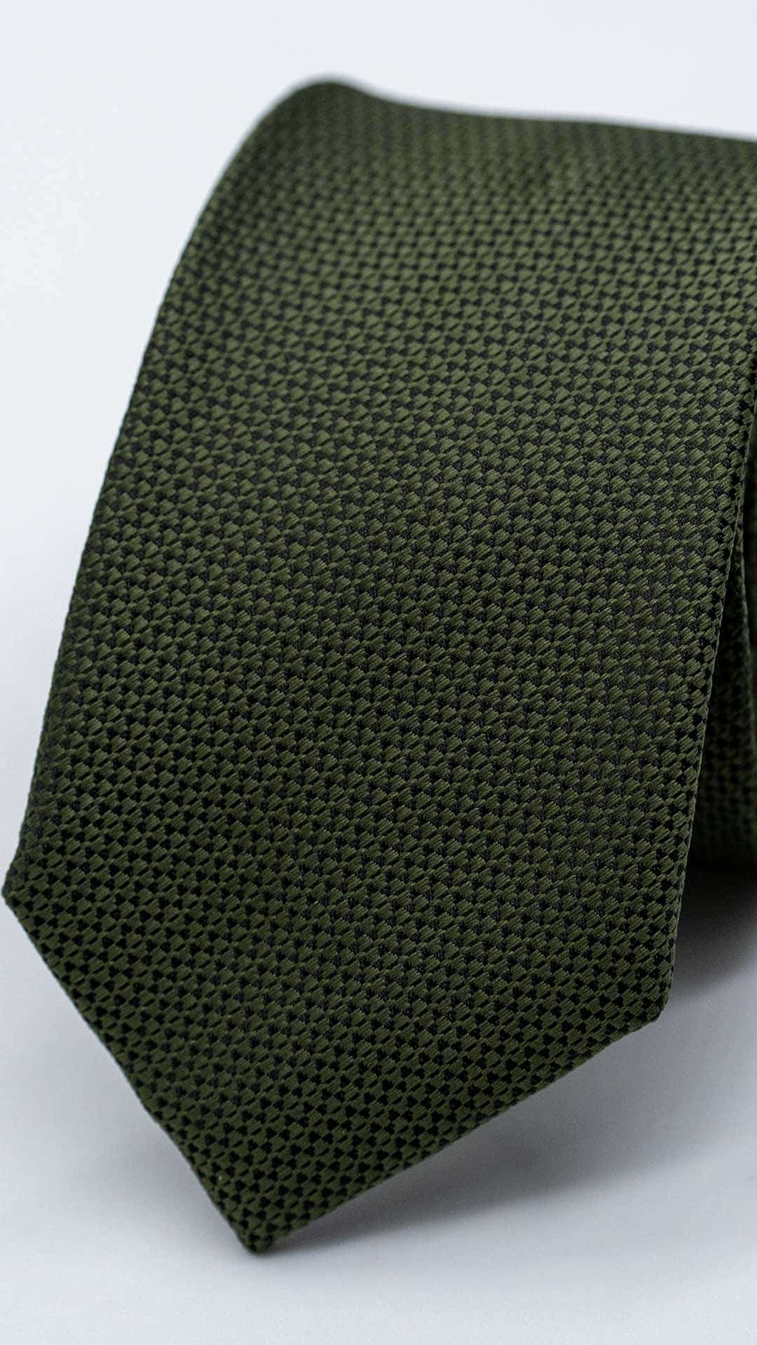 Gravata Skinny Verde Básica