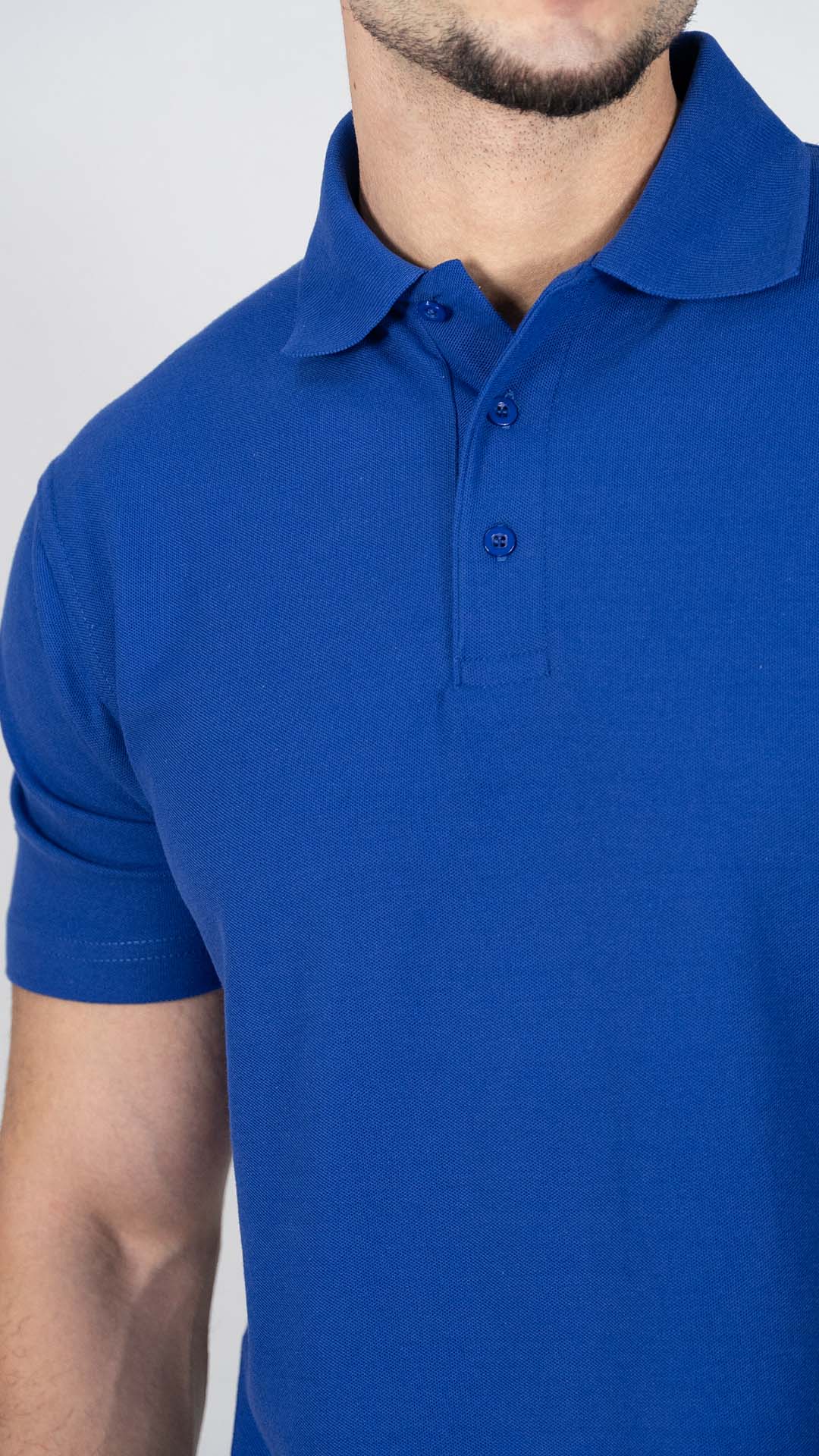 Polo Azul Liso