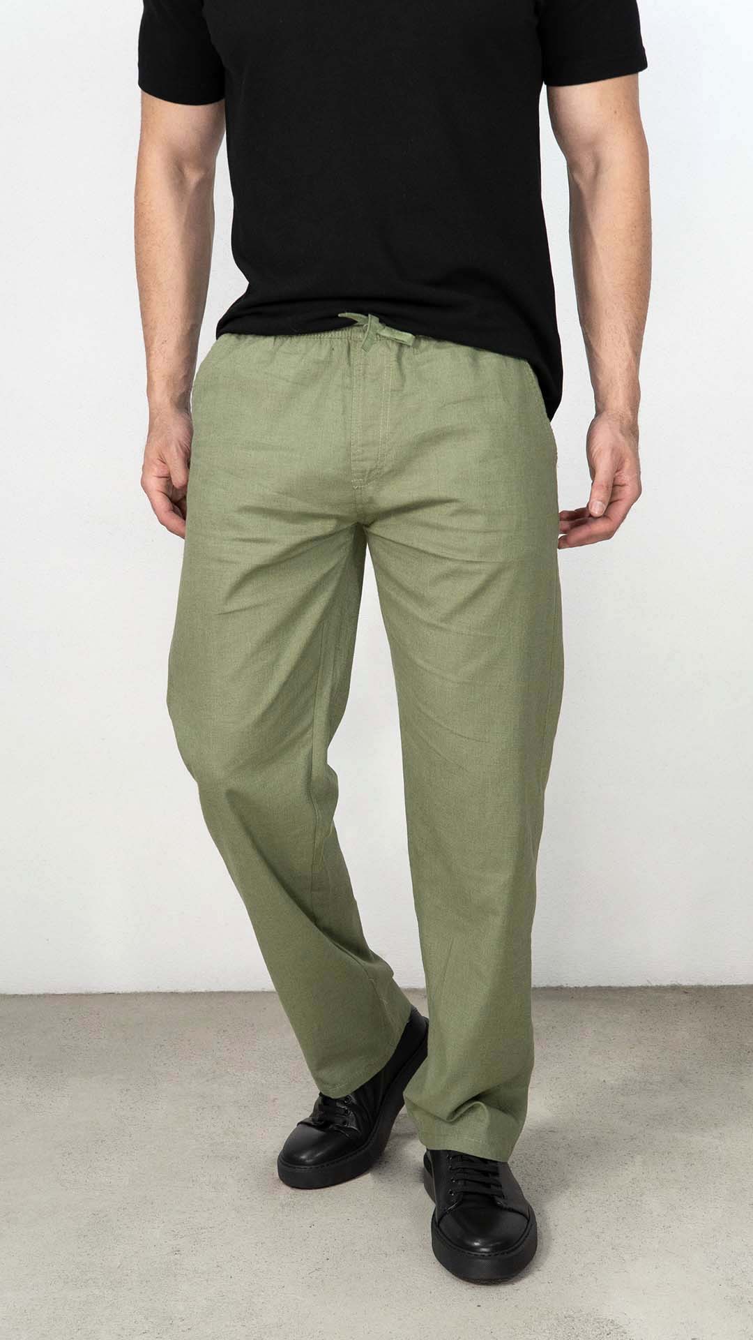 Calças Verdes Casual