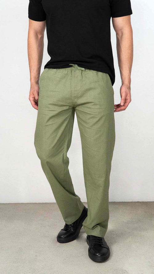 Calças Verdes Casual