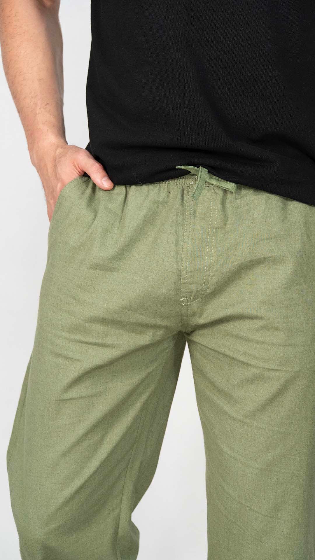 Calças Verdes Casual