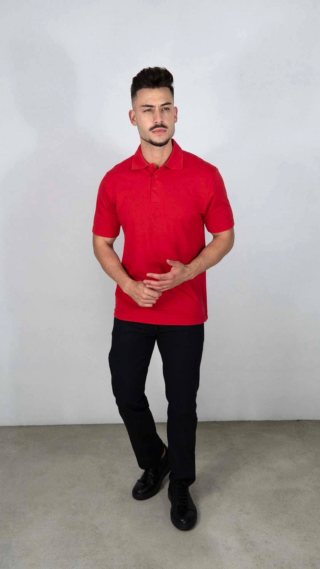 Polo Vermelho Liso