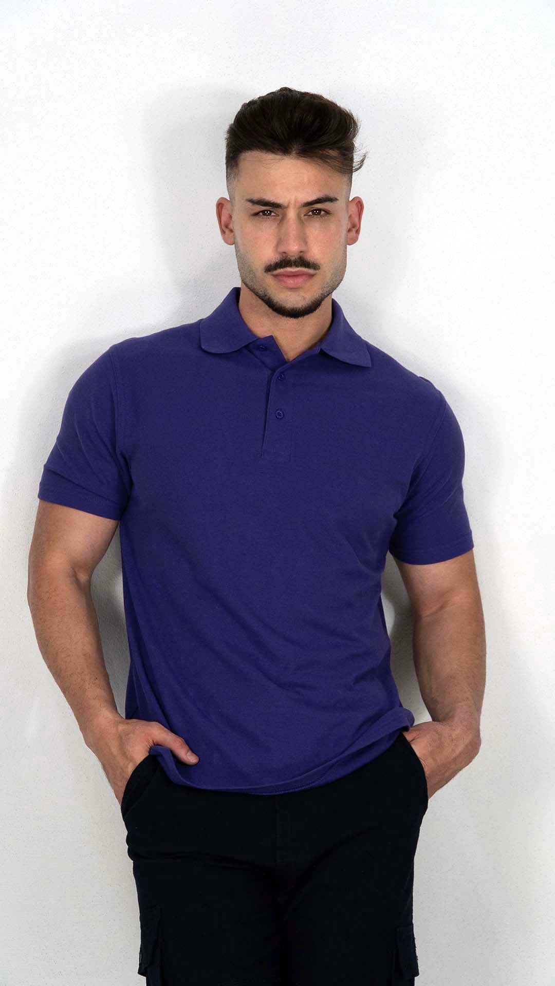 Polo Roxo Liso