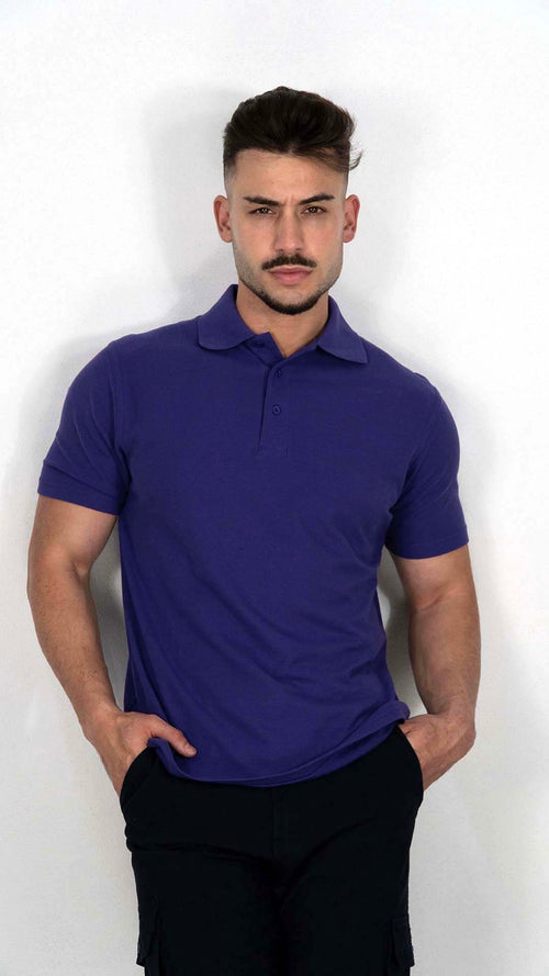 Polo Roxo Liso