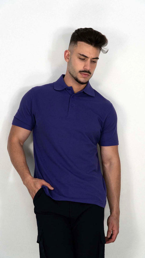Polo Roxo Liso