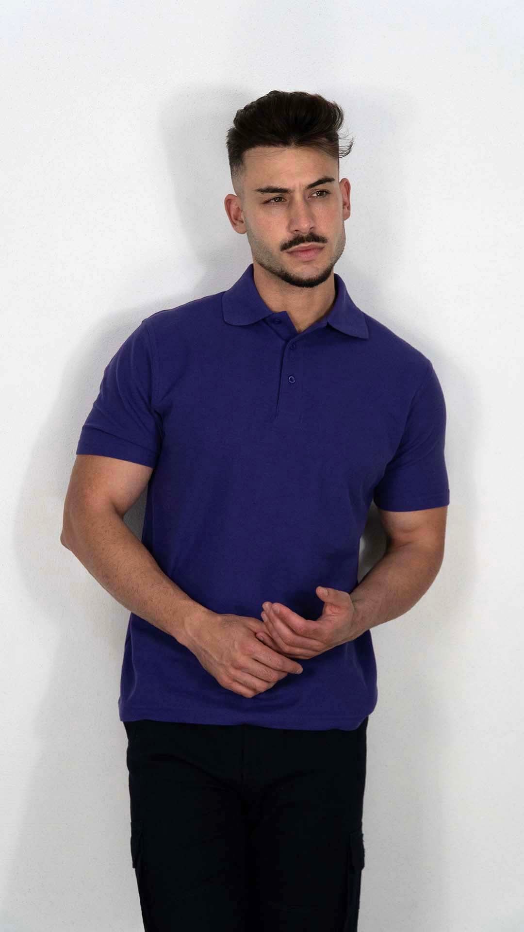 Polo Roxo Liso