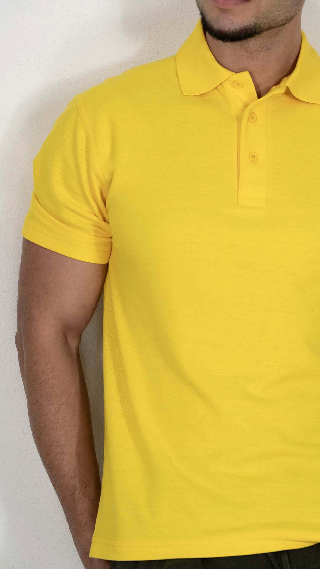 Polo Amarelo Liso