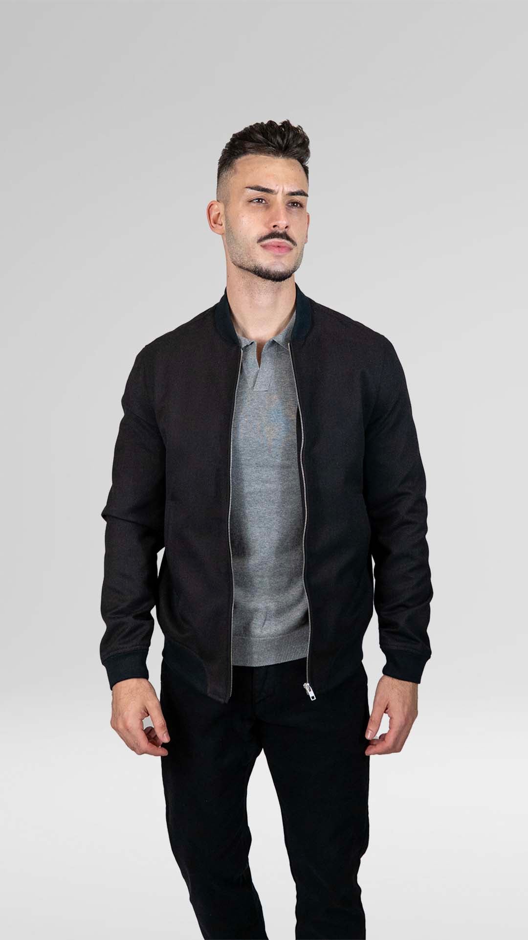 Bomber Básico Preto — Under Blue