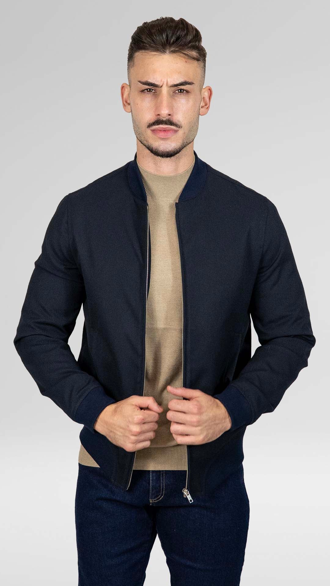 Bomber Básico Azul