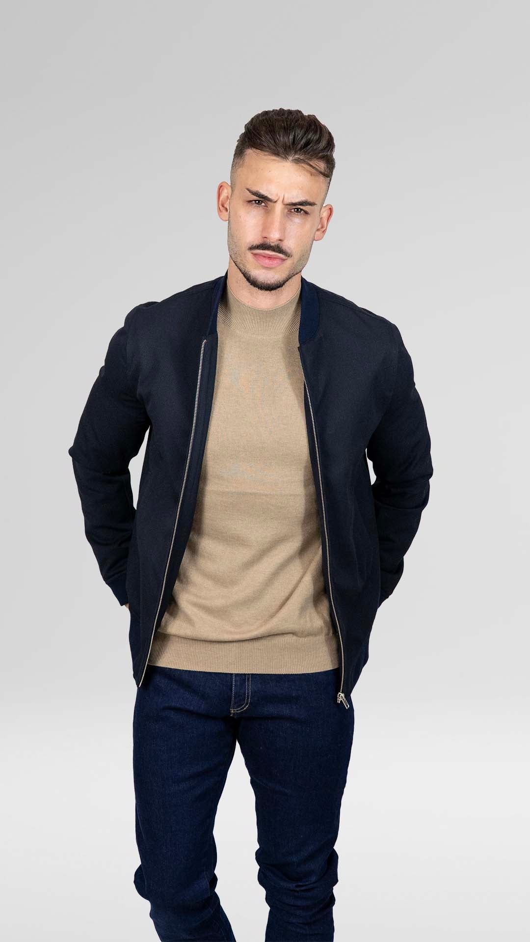 Bomber Básico Azul
