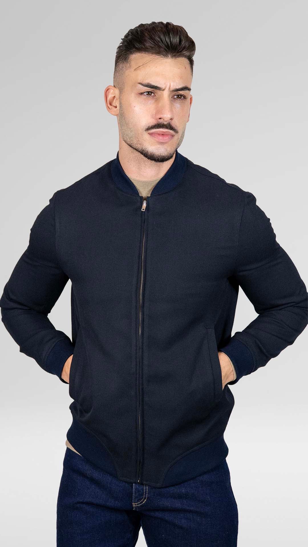 Bomber Básico Azul