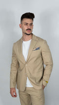 Blazer com Lenço Bege