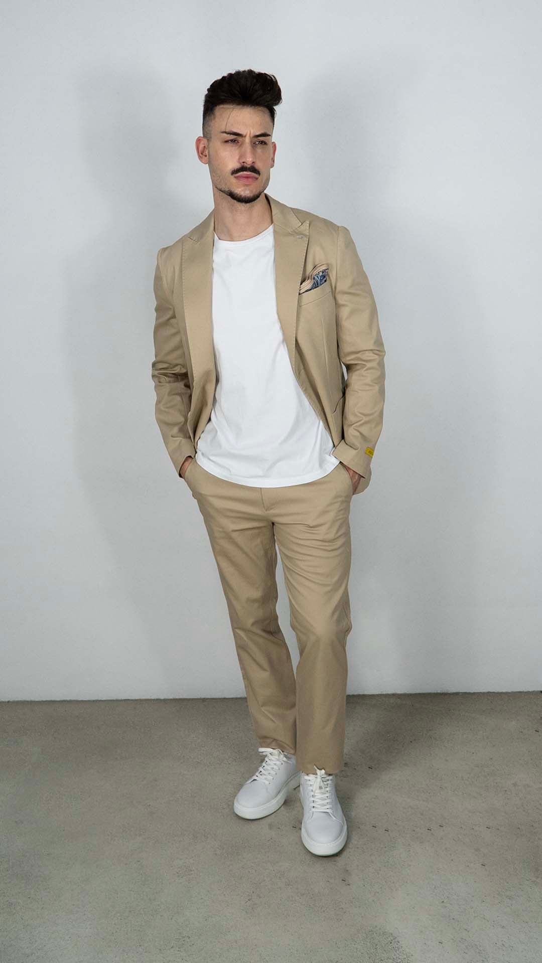 Blazer com Lenço Bege
