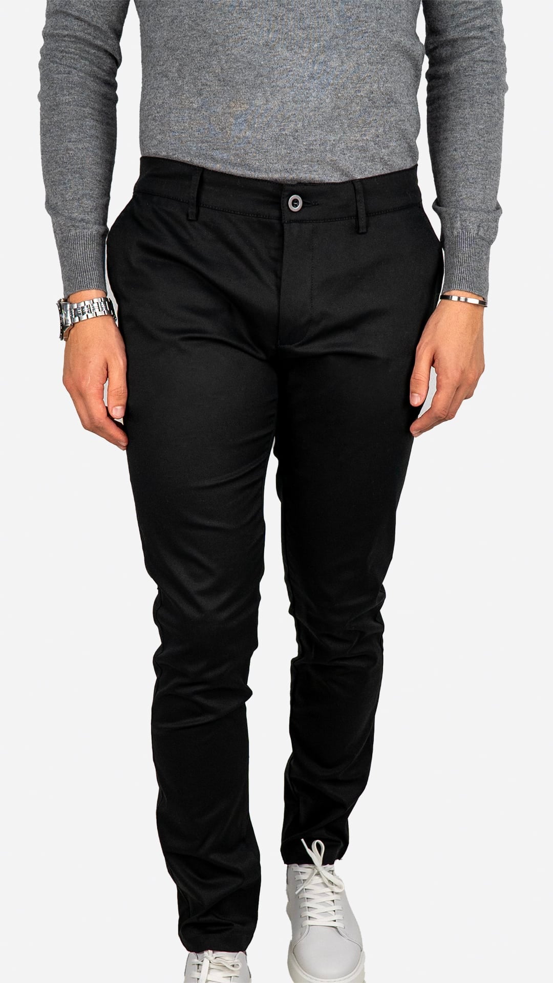 Calça de sarja preta
