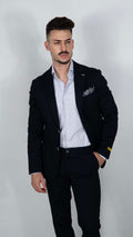 Blazer com Lenço Azul Marinho