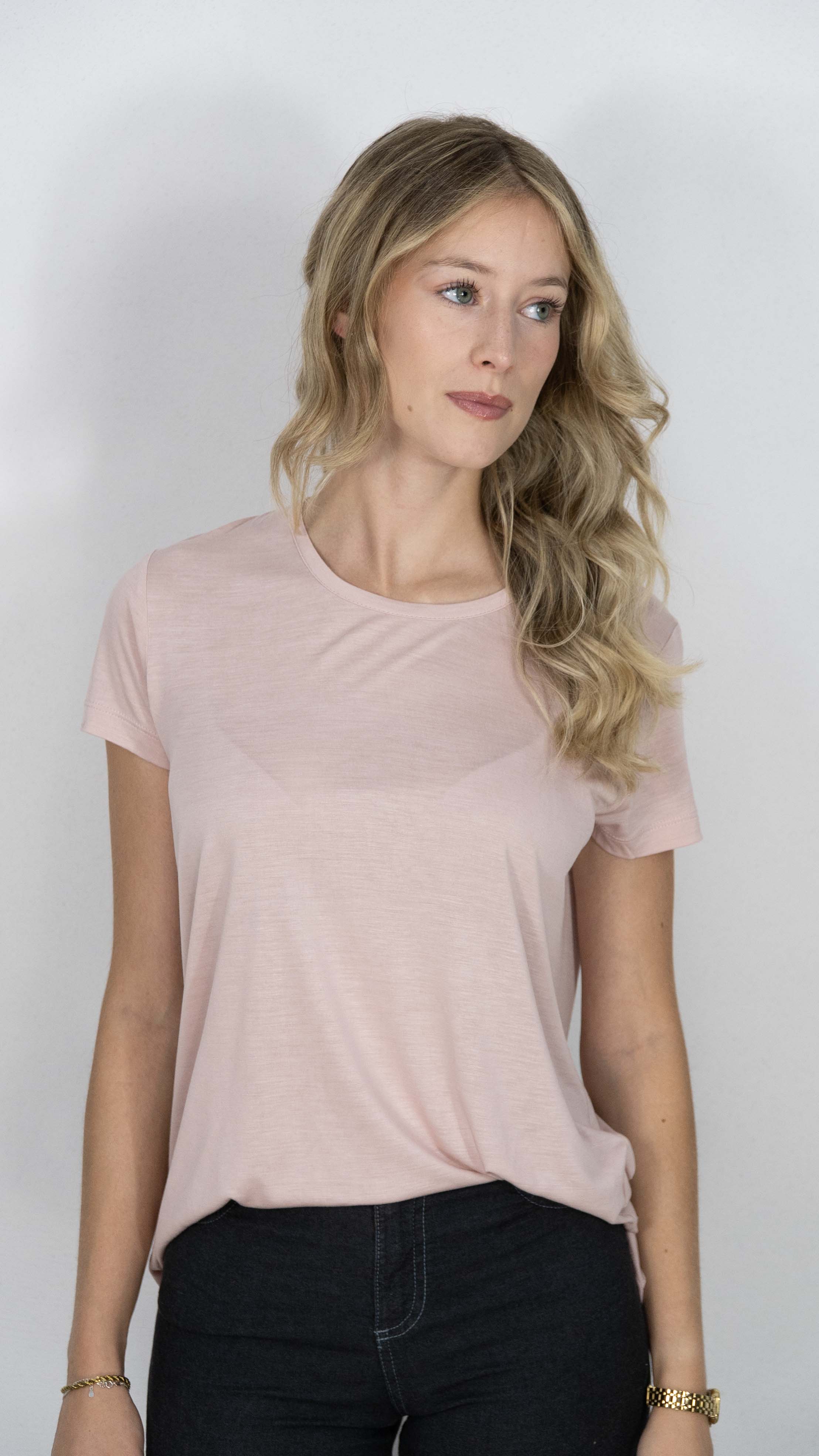Camisola Rosa Com Laço