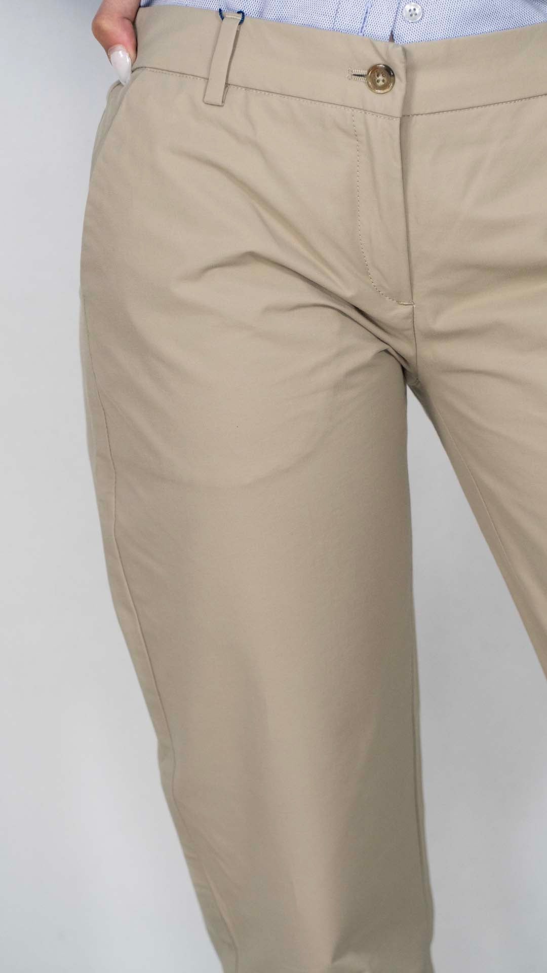 Calça Bege Sarja