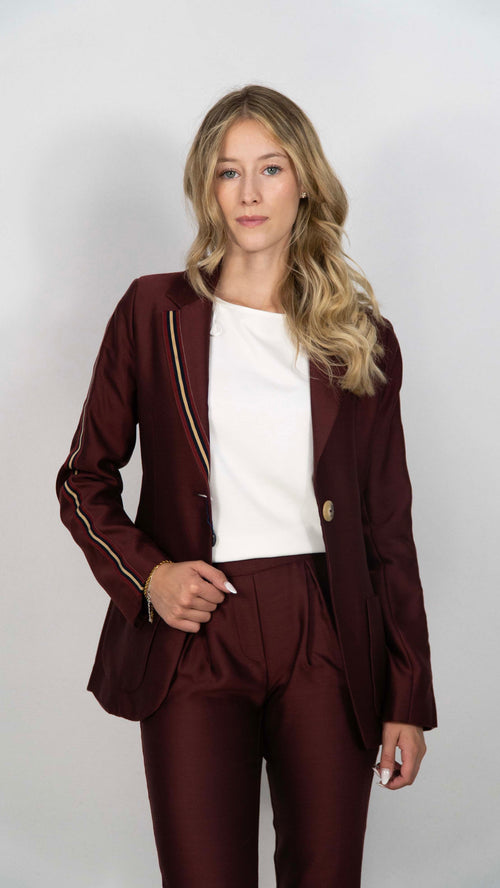 Bordeauxfarbener Blazer