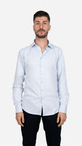 Camisa Clássica Slimfit Azul