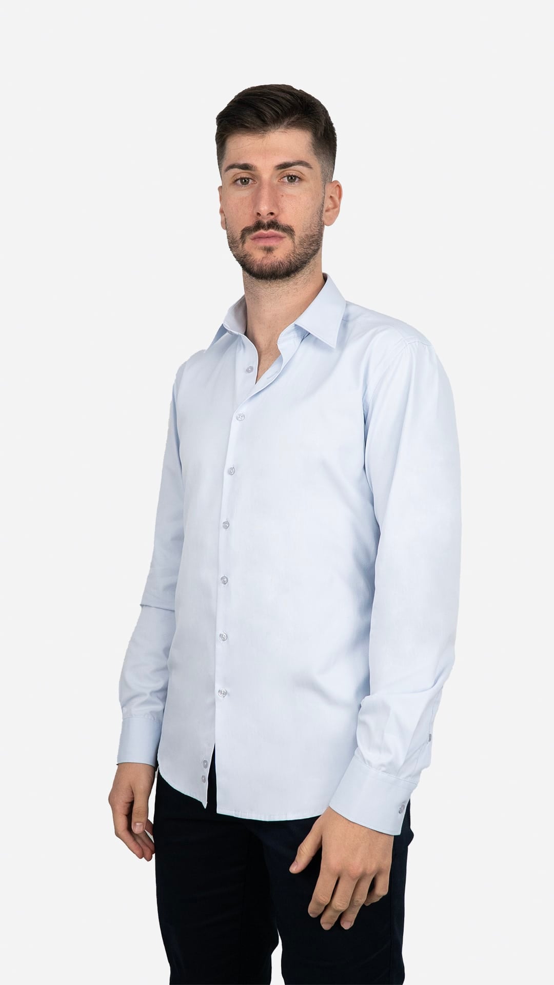 Camisa Clássica Slimfit Azul
