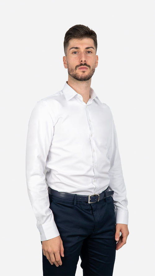 Camisa Clássica Slim Fit Branca