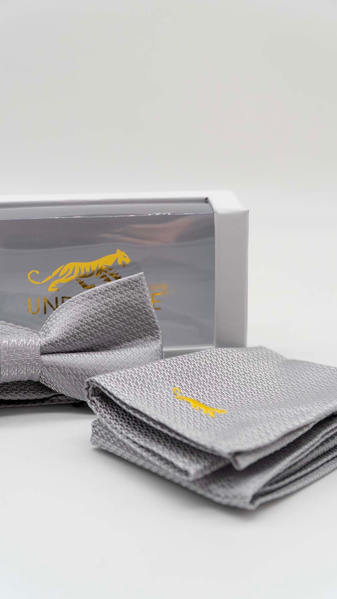 Set Laço & Lenço Cinzento