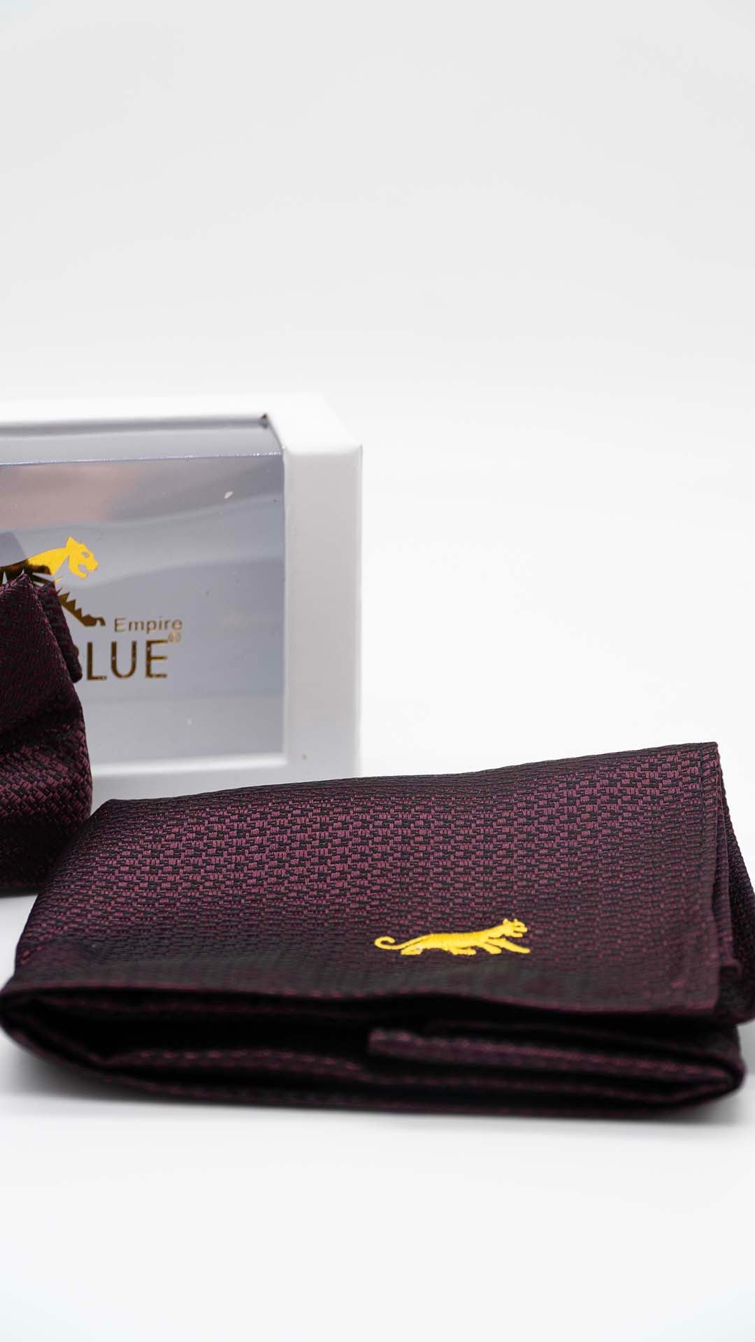 Set Laço & Lenço Burgundy