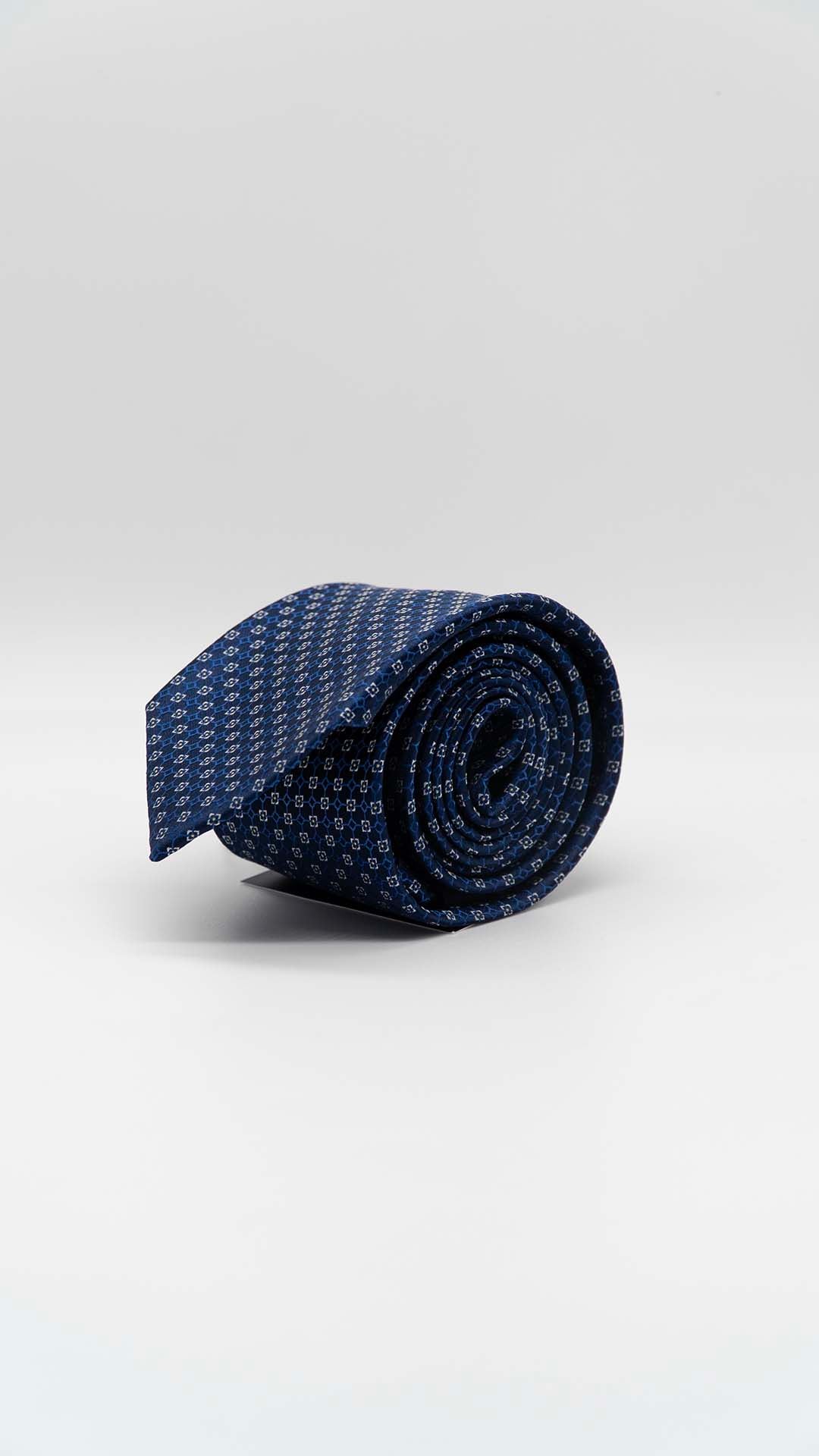 Gravata Azul Royal Com Padrão